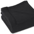 Twin Black Cotton Waffle Weave Blanket