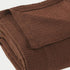 Twin Chocolate Cotton Waffle Weave Blanket