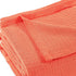 Twin Coral Cotton Waffle Weave Blanket