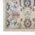 8' Green and Ivory Floral Power Loom Runner Rug