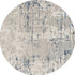 8' X 10' Blue and Gray Abstract Power Loom Area Rug