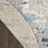 8' X 10' Blue and Gray Abstract Power Loom Area Rug