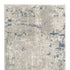 8' Blue and Gray Abstract Power Loom Runner Rug