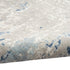 8' Blue and Gray Abstract Power Loom Runner Rug
