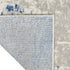 8' Blue and Gray Abstract Power Loom Runner Rug