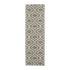 7' Gray Moroccan Power Loom Runner Rug
