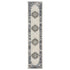 10' Blue And Ivory Oriental Distressed Runner Rug