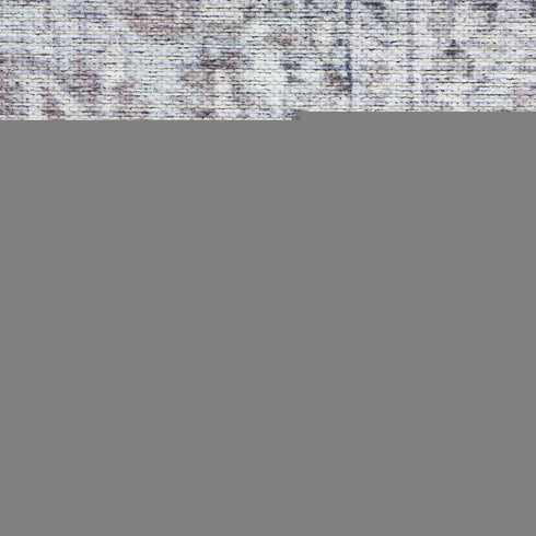 8' X 10' Blue And Pink Floral Power Loom Distressed Washable Area Rug
