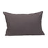 12" X 18" Gray Cotton Throw Pillow