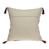 20" Red and Black Cotton Throw Pillow with Tassels