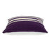 18" Purple and White Cotton Throw Pillow