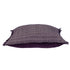 24" Purple and White Cotton Throw Pillow with Fringe