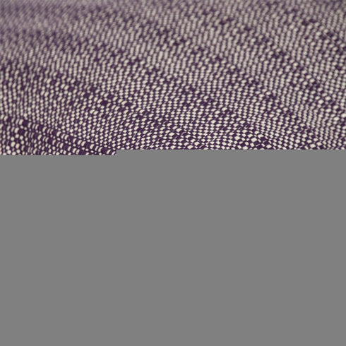 24" Purple and White Cotton Throw Pillow with Fringe