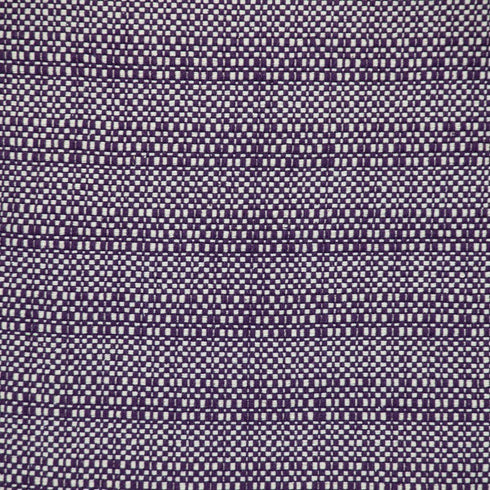 24" Purple and White Cotton Throw Pillow with Fringe