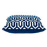 20" Blue Geometric Cotton Throw Pillow