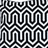 20" Black Geometric Cotton Throw Pillow