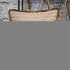 24" Brown and White Striped Cotton Throw Pillow With Fringe