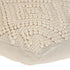 20" Off White Geometric Cotton Throw Pillow