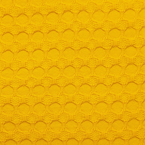 20" Yellow Cotton Throw Pillow With Texture