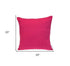 20" Hot Pink Cotton Throw Pillow With Fringe