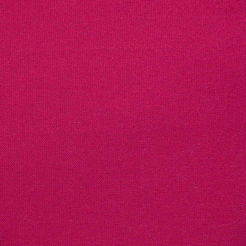 20" Hot Pink Cotton Throw Pillow With Fringe