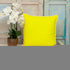 20" Yellow Cotton Throw Pillow