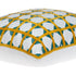 20" Gold and White Geometric Throw Pillow