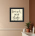 Brush your Teeth Black Framed Print Bathroom Wall Art