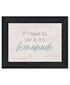 It's Homemade Black Framed Print Wall Art
