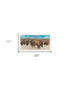 Bison Herd White Framed Print Wall Art