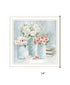 Pastel Peonies Pretties White Framed Print Wall Art