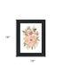 Peachy Petals Black Framed Print Wall Art