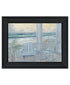 Coastal Porch Black Framed Print Wall Art