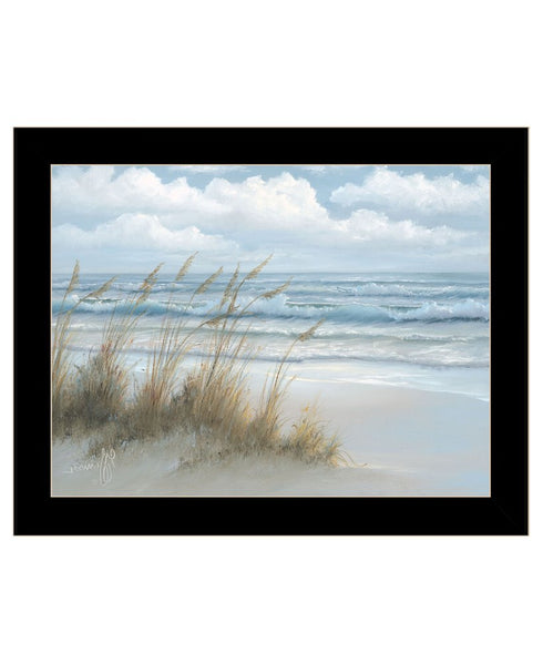 Sea Oats White Framed Print Wall Art