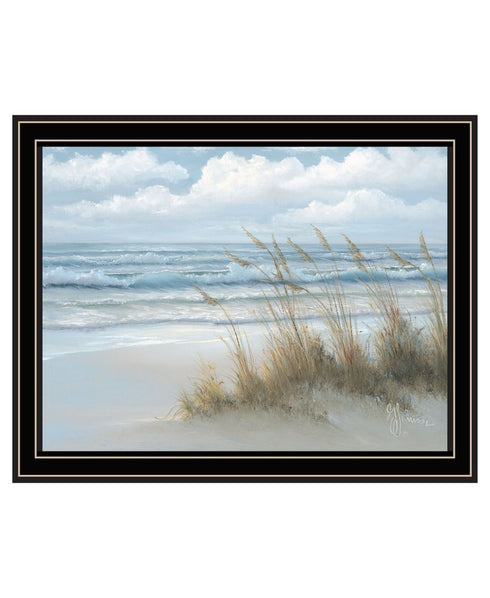 Sea Oats White Framed Print Wall Art