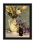 Tulips and Lavender Black Framed Print Wall Art