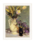 Tulips and Lavender Black Framed Print Wall Art