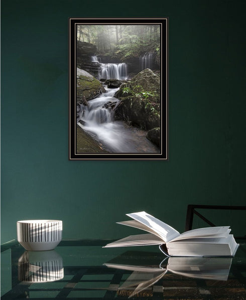 Ricketts Waterfall White Framed Print Wall Art