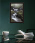 Ricketts Waterfall White Framed Print Wall Art