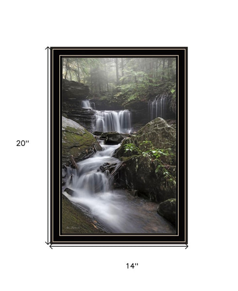 Ricketts Waterfall White Framed Print Wall Art