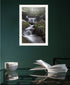 Ricketts Waterfall White Framed Print Wall Art