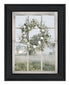 Spring Farm View Black Framed Print Wall Art