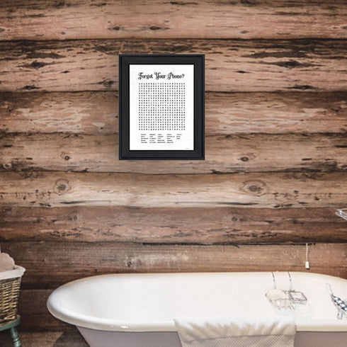 Forgot Your Phone? Framed Print Laundry Wall Art
