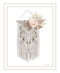 BOHEMIAN MACRAME White Framed Print Wall Art