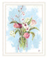 Flourish White Framed Print Wall Art