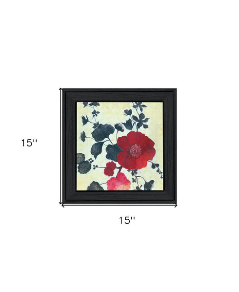 Japanese Blossoms Black Framed Print Wall Art
