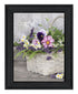 Fresh Garden Basket Black Framed Print Wall Art