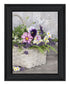 Fresh Garden Basket Black Framed Print Wall Art