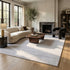 8' X 11' Beige Abstract Area Rug