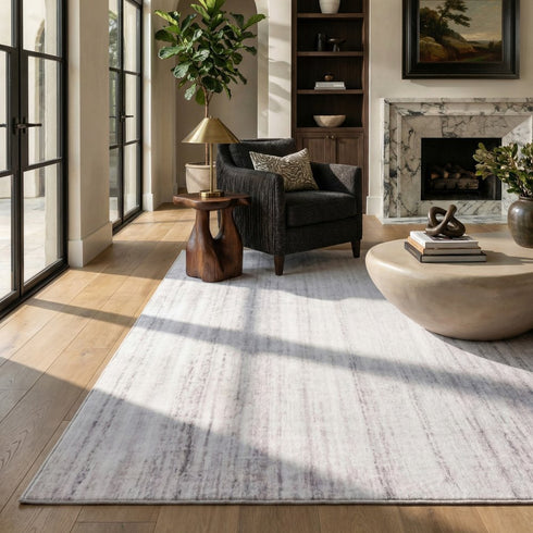8' X 11' Beige Abstract Area Rug